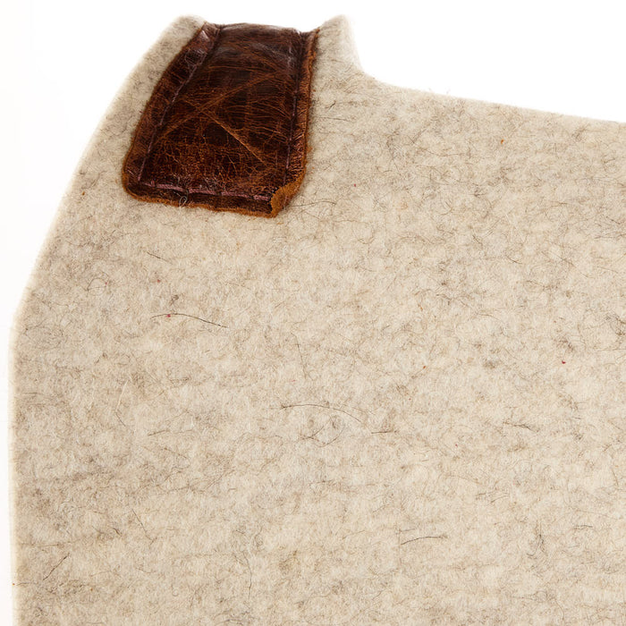 5 Star Equine Products Supplies Inc. 1in Roper Carmel Diamond Natural Felt Saddle Pad