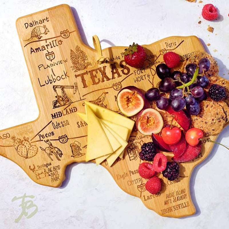 Totally Bamboo Destination Texas Serving Cutting Board