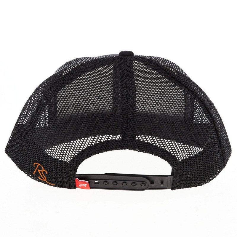 Ropesmart Black Solo Steer Oval Leather Patch Cap