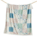 Patchwork Paisley Campfire Sherpa Throw Blanket