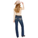 Women's Dark Wash Aztec Pocket Jean