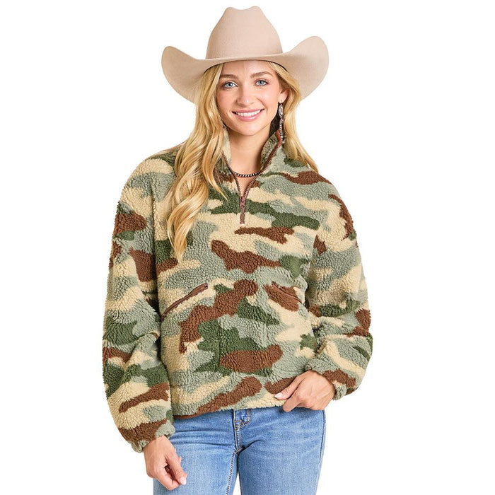 Women's Olive Camo 1/4 Zip