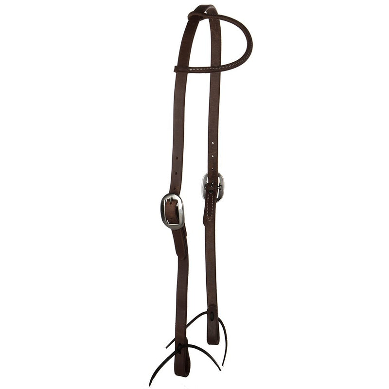Oiled 3/4 Inch Single Ear Draft Horse Headstall