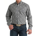 Men's Black & White Paisley Shirt