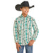 Boy's Natural Aztec Print Shirt
