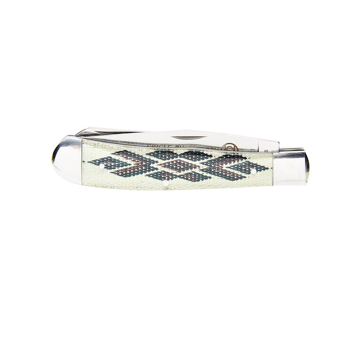 Circle SH Cutlery 4 1/4In White Southwest Trapper Knife
