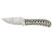 Circle SH Cutlery Black & Gold Partial Serrated Fixed Blade with Sheath