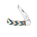 Circle SH Cutlery Blue & Brown Lockback Knife