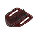 Circle SH Cutlery Trapper Knife Sheath Black Flower Stamp