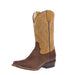 Youth Quill Waxy Brown with Tan Leather Shaft Cutter Toe Boot