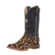 Women's Cheetah Vamp 11In Black Top Boot