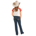 Girl's Pleather Embroidered Jean