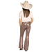 Girl's Pink Shimmer Flare Jean