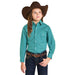 Girl's Turquoise Snap Shirt
