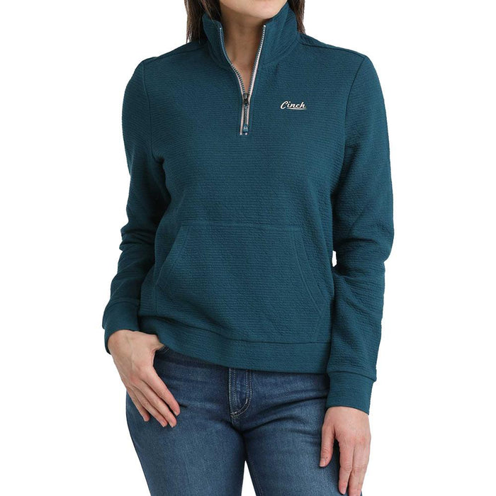 Women's Teal 1/4 Zip Pullover