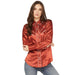Women's Western Red Pearl Snap Shirt