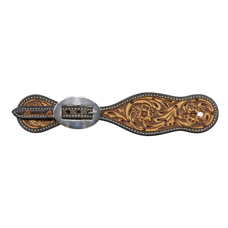 Mens Sanded Floral Spur Straps