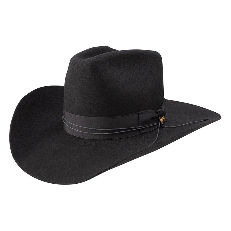 Black Enigma 4in Brim Hat