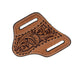 Circle SH Cutlery Trapper Knife Sheath Tan Floral Stamp