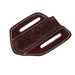 Circle SH Cutlery Trapper Knife Sheath Dark Brown Flower Stamp