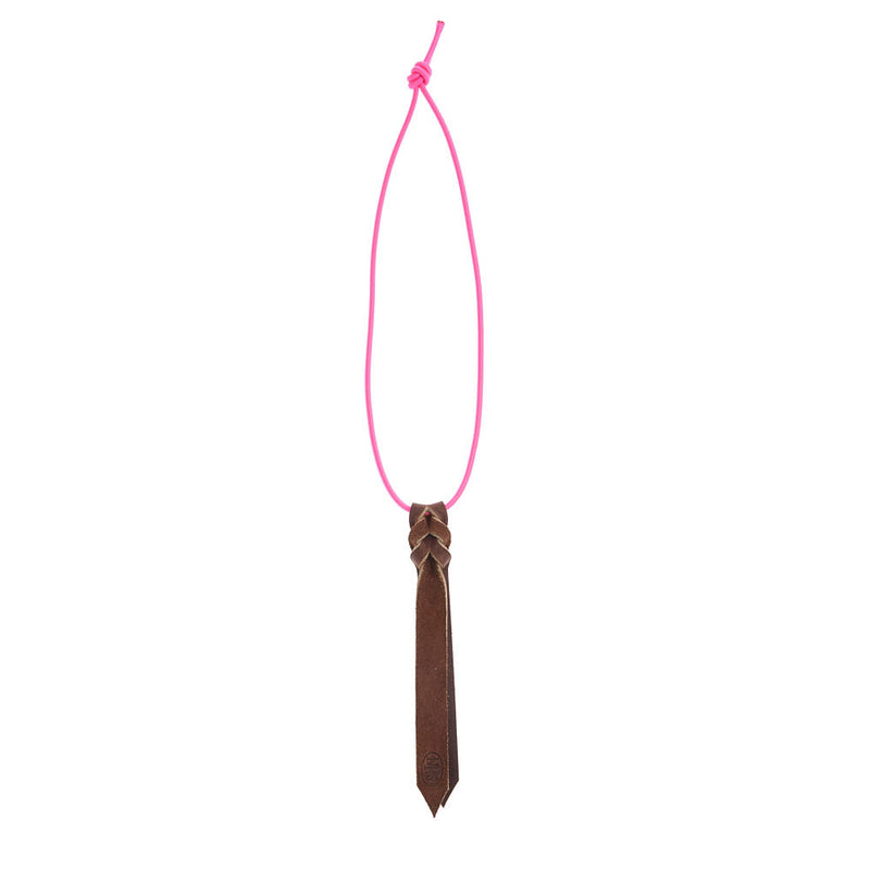 Neon Pink Blood Knot Rope Bungee Strap