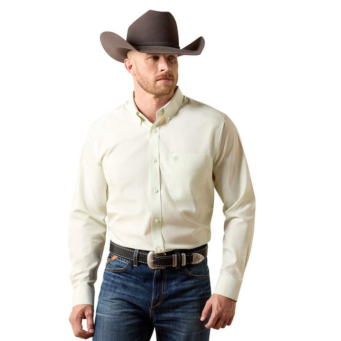 Men's Laurel Green Wrinkle Free Fitted Shirt