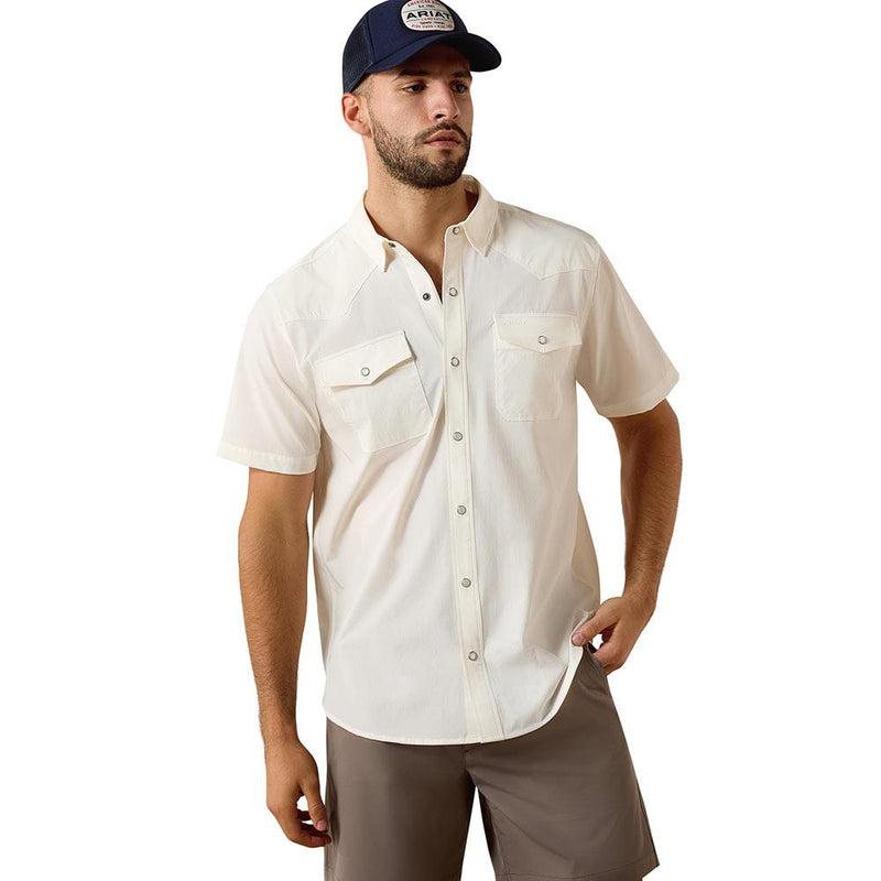 Men's White 4 Way Stretch VentTek Shirt