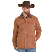 Men's Camel Washed Canvas Coat