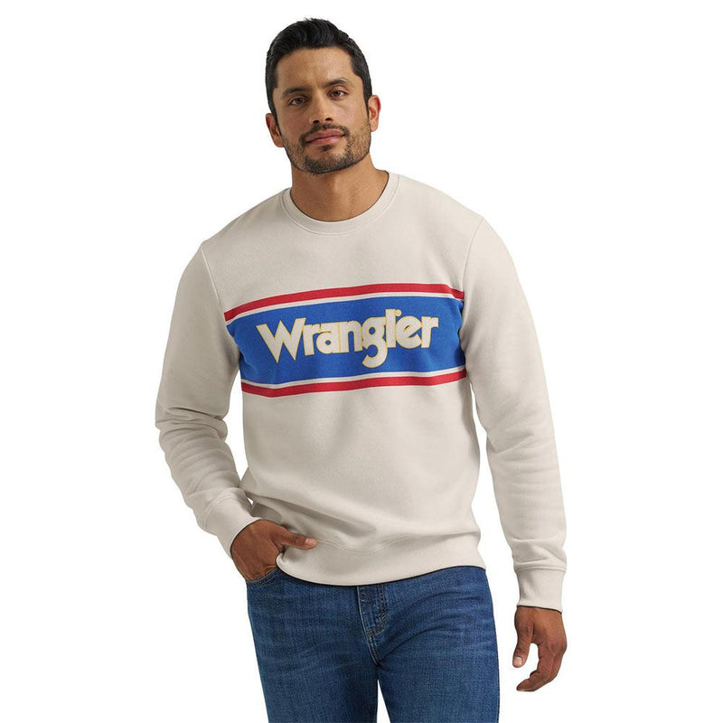 Men's Antique White Logo Pullover