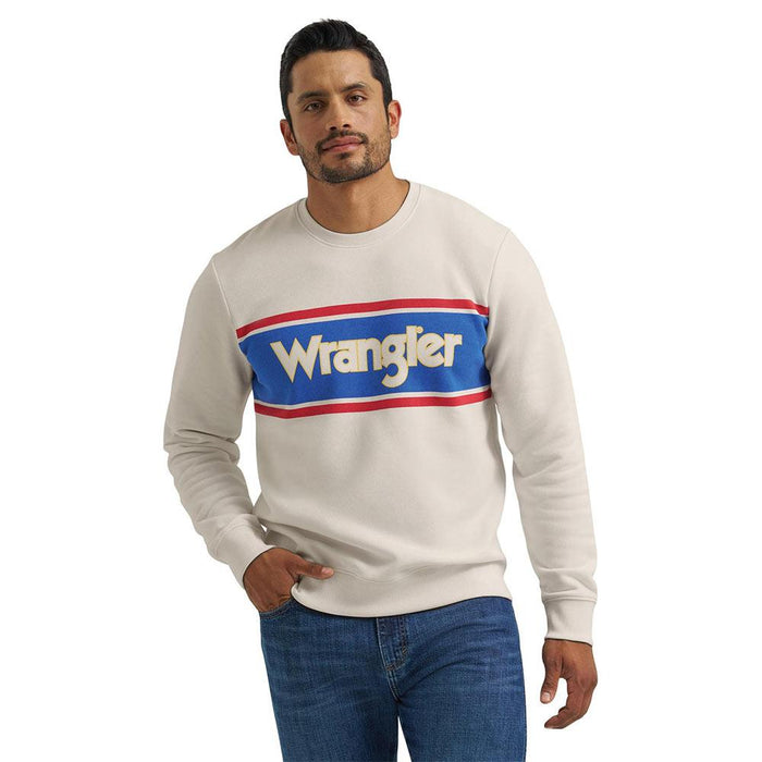 Men's Antique White Logo Pullover
