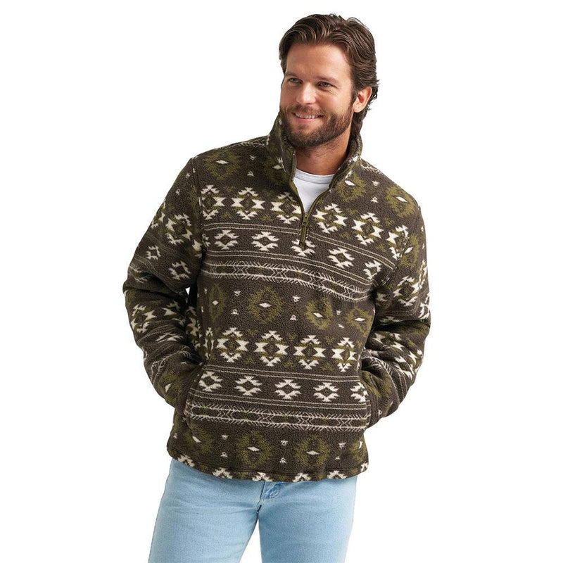 Men's Black Olive Hay Way Pullover