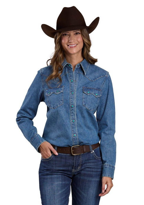 Women's Denim Snap Shirt