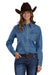 Women's Denim Snap Shirt