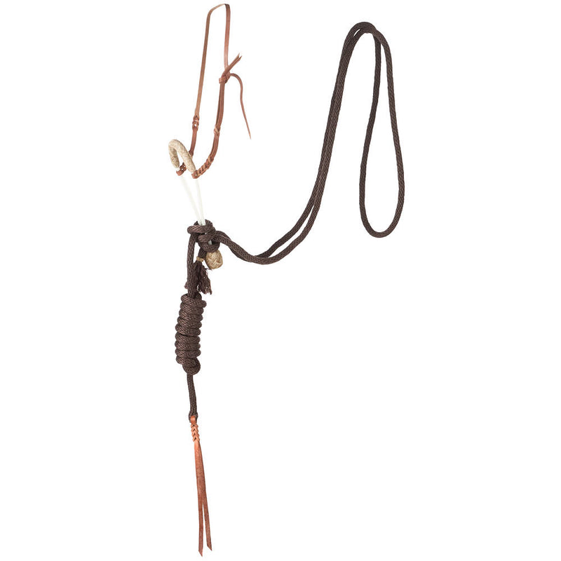 Hand Braided Rawhide Rope Loping Hackamore