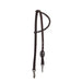 5/8in Oiled Single Ear Headstall with Snaps