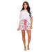 Women's Pink Peony PJ Shorts