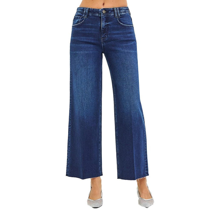 Women's Dark Ankle Wide Jean