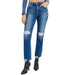 Women's Dark High Rise Crop Jean