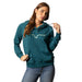 Women's Teal Kenzie Hooded Pullover