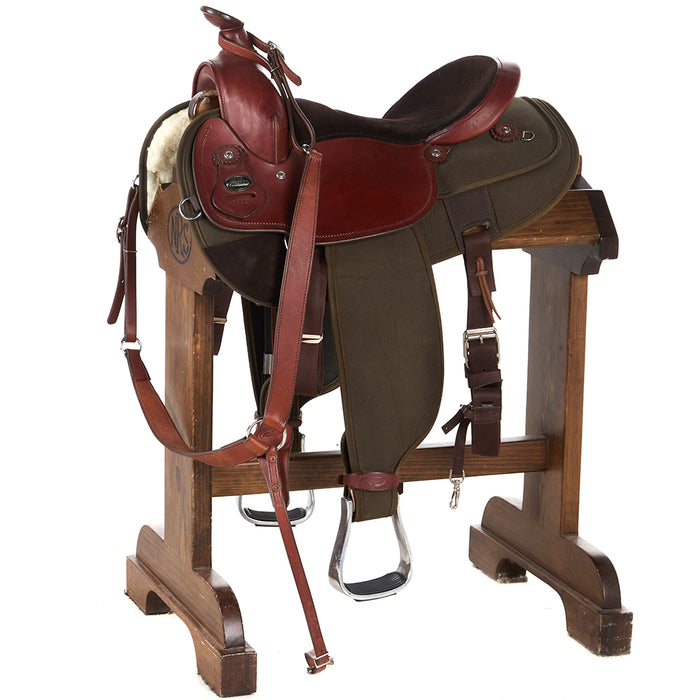 Used 15in Green Trail Saddle