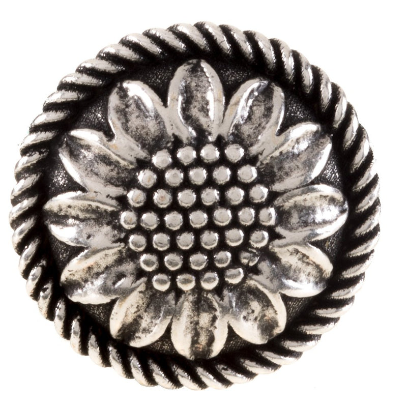 Small 2cm Sunflower Chicago Screw Concho