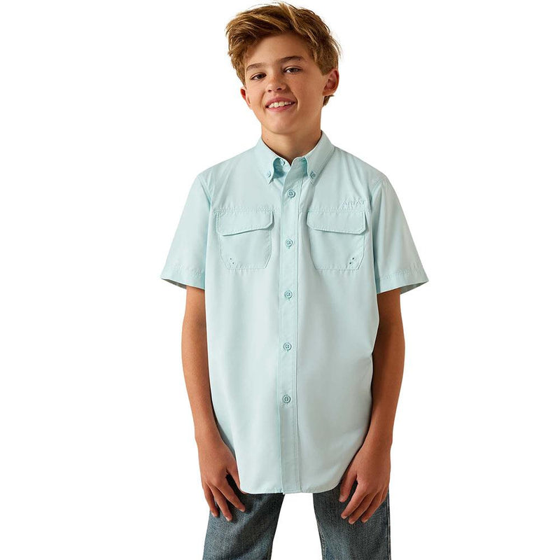 Boy's Blue Glow Vent Tek Outbound Shirt