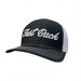 Black and White Embroidered Logo Cap