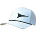 White with Black and Embroidered Logo Cap