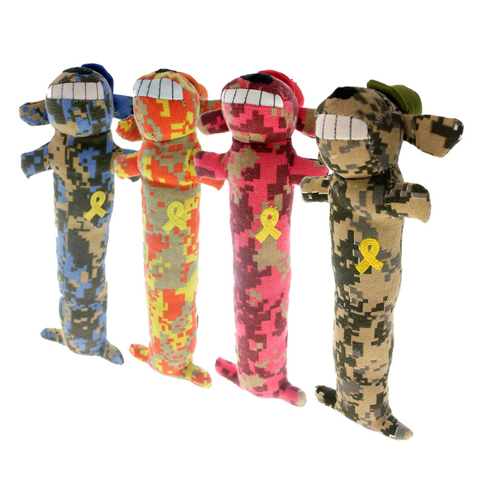 Loofa Dog Support Our Troops Toy