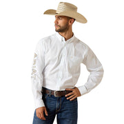 Men's Team Logo White & Khaki Shirt