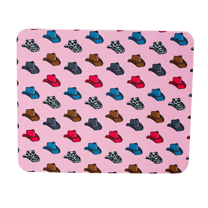 Pink Cowboy Hat Mouse Pad