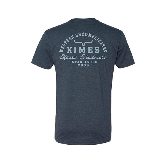 Men's Midnight Navy Heavy Text Tee Shirt