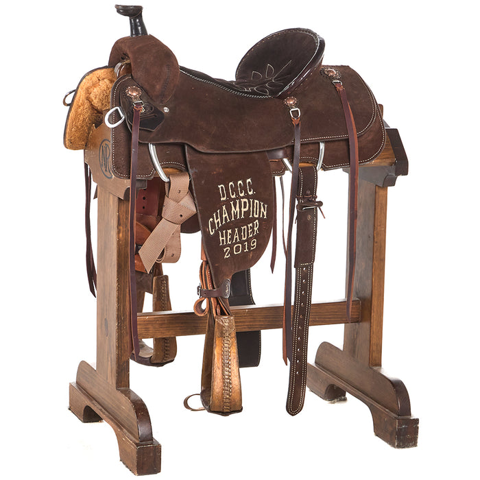 Used 15in Chocolate DCCC Trophy Team Roper
