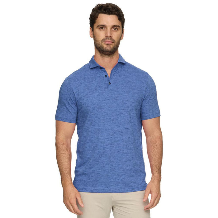 Men's Hudson Blue Striped Polo